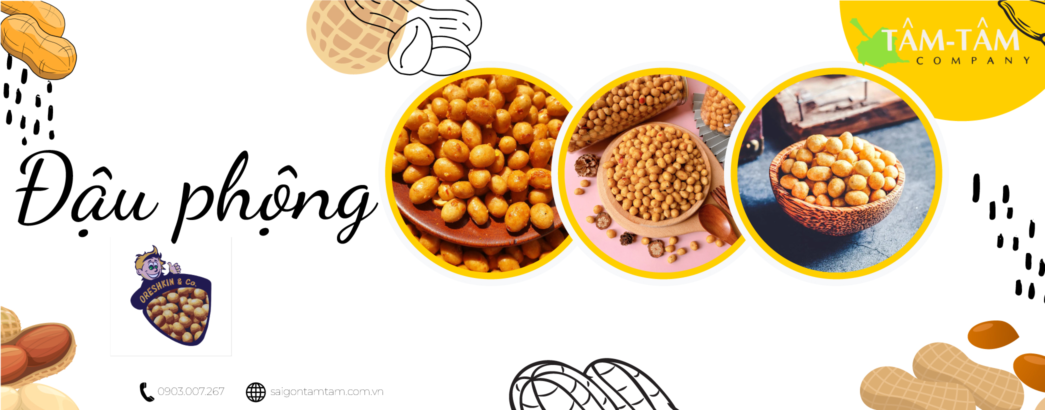 đậu phộng da cá cốt dừa, đậu phộng tỏi ớt