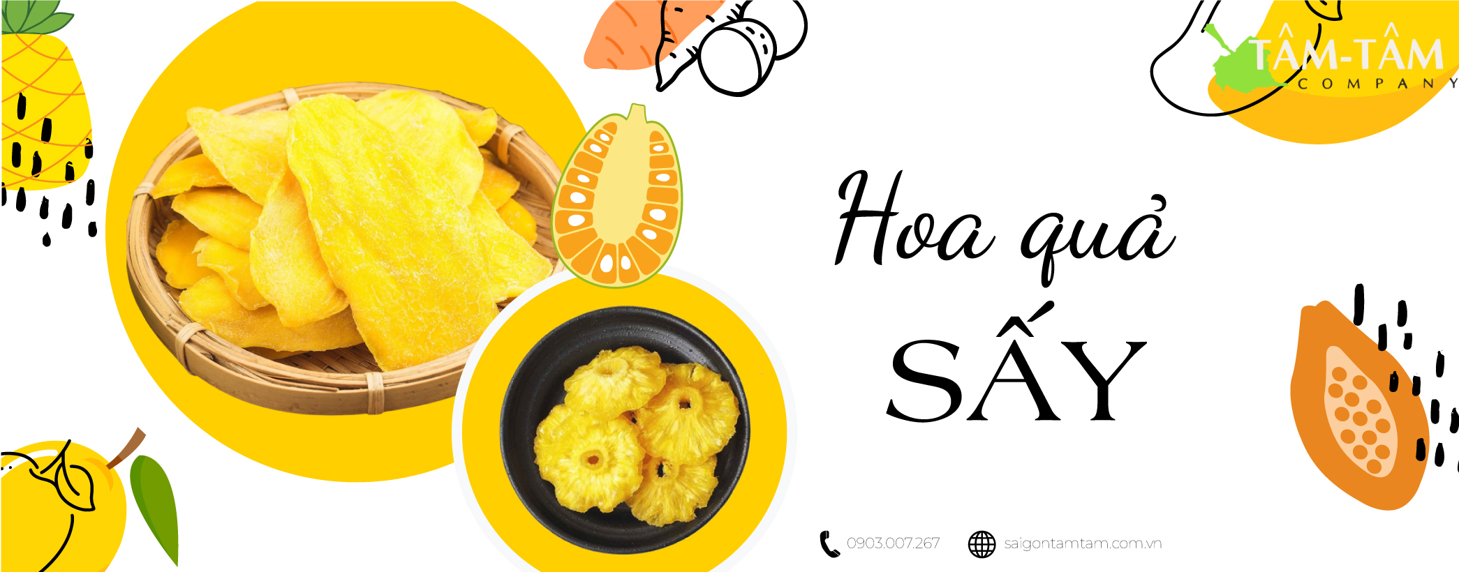 Trái cây nhiệt đới sấy